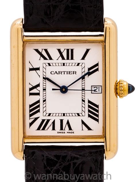 cartier tank louis watch price|cartier tank watch pre owned.